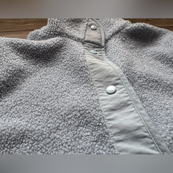 Z by Zella Fleece Nordstrom Women’s Size XS Blue Chalet Bouclé Hybrid Jacket - Picture 8 of 12